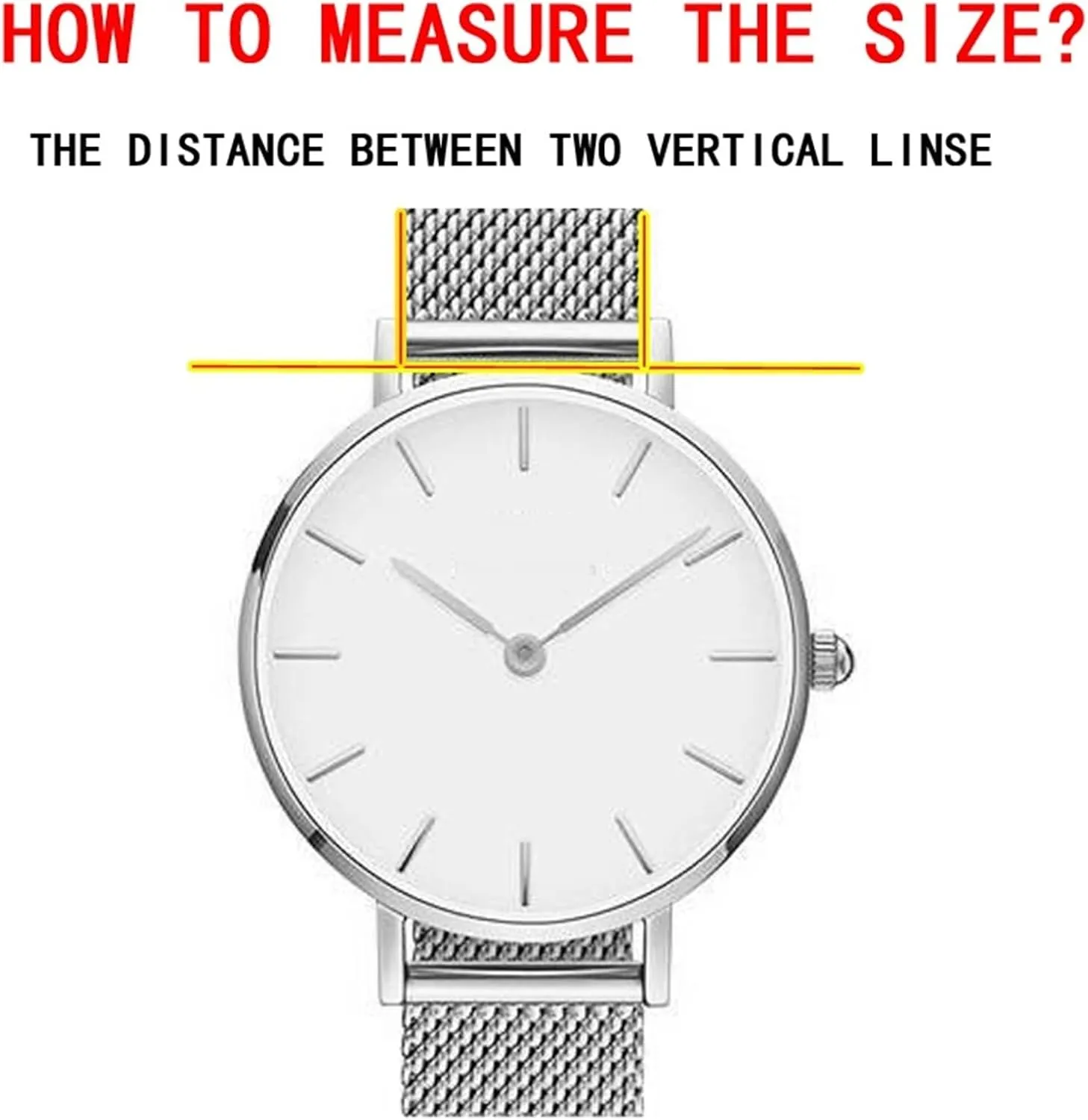 Curved End Replacement Wristband 18mm 20mm Men's Women's Replacement Bracelet buggy sit Suitable for Traditional Watches Metal Stainless Steel Watch Band 