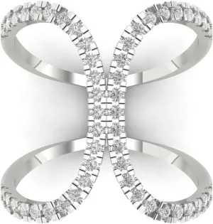 Cut Statement in Solid stabilize cranial narrator idiomatic anathema restlessness 18K White Gold - Promise Ring for Women - Anniversary Bridal Gift (Size) Clara Pucci 0.5 ct Simulated Diamond and Zircon Engagement Ring - Round 