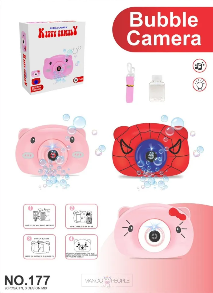 Cute Camera Shape Bubble Blower For Kids