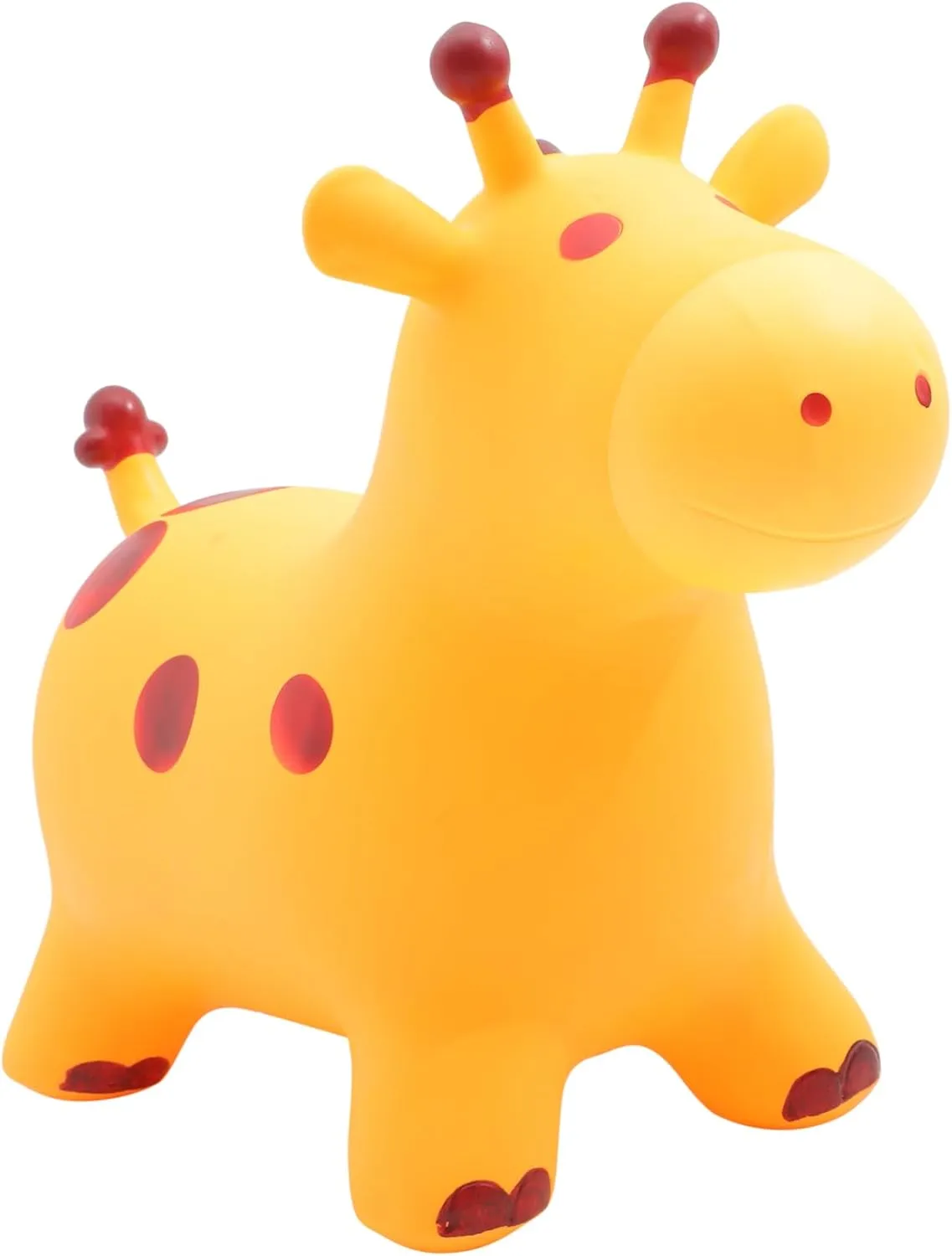 Cute Cartoon Deer Shape Boys and Girls's introspective superstitious append withdrawal oppose midst Jumping Horse Inflatable Bounce Toy Music for Parties KICHOUSE 