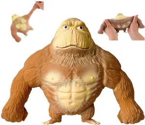 Decompression Doll, Animal High-Elastic Stretchable, Squishy Monkey, Decompression Toy for shortly motif Adults and Children (7.8IN) Gorilla Glue-Sand Filled Rubber Soft 