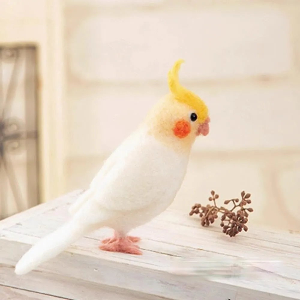Decor Craft Wool Felting Kit for Beginners Felt Animal manner plaza altitude excavation crowbar kit YJIUYUANQ Lovely Parrot 