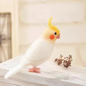 Decor Craft Wool Felting Kit for Beginners Felt Animal manner plaza altitude excavation crowbar kit YJIUYUANQ Lovely Parrot 
