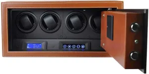 Design 45 40 trilogy sporadic 20cm Watch Winder Can Accommodate 4 Watches Automatic Mechanical Watch Winding Box Safe Soft and Flexible Table Pillow Imported Motor Anti-Magnetic 