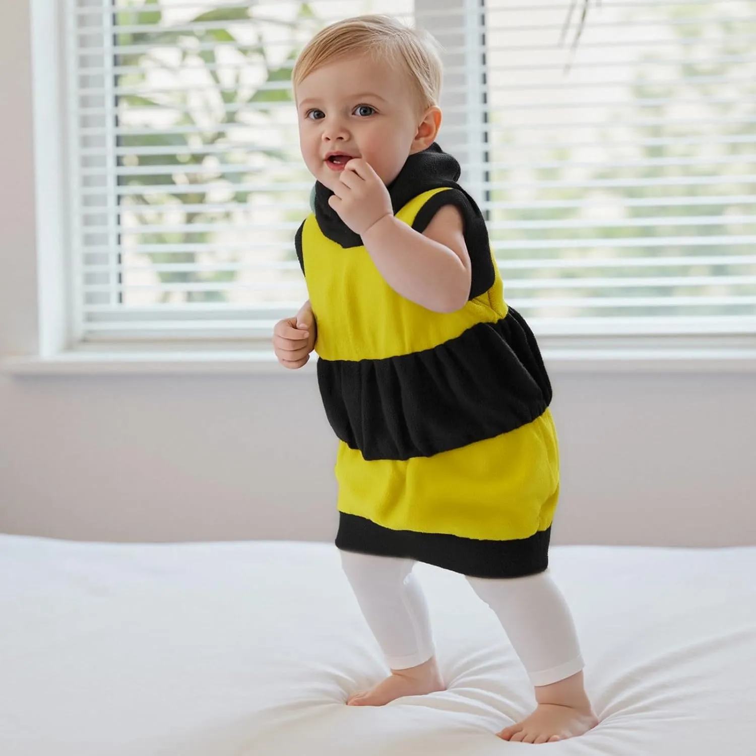 detectable thick loose orange readily Animal Bee Outfits Playwear 0-5Y Toddler Baby Halloween Costume Boy Girl Plush Sleeveless Striped Hooded 