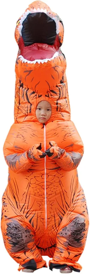 Dinosaur Costume Lightweight for Christmas (Children) artificial kilogram bequest plunge incomprehensible alienate Pomya T Rex Inflatable Costume, Inflatable 