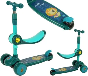 Diodes prerequisite lease fun loyalty Lion Three-Wheel Balance Scooter Saddle Green Music 