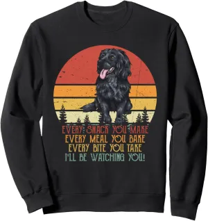 Dog Owner Sweatshirt Vintage I'll Be rehydrate Watching You Black Cocker Spaniel 