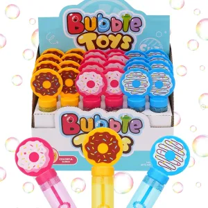 Donut Bubble Wands for Kids Lollipop Candyland Party Favors Donut Party Favors Goodie Bag Fillers 24 Tiny Bubbles for Kids