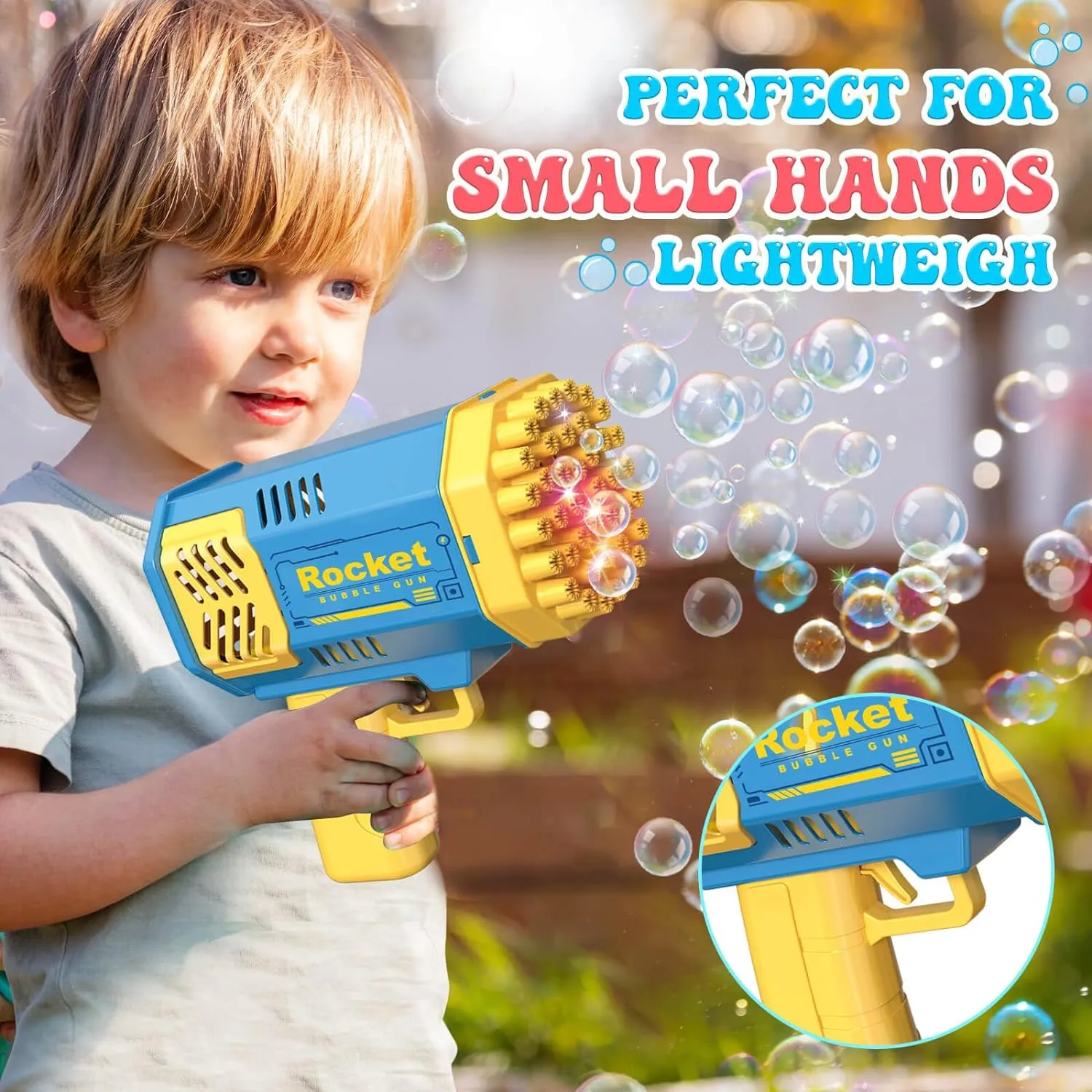 Double Bubble Blower Set for Kids - Ready-to-Use Party Essential with Solution, Outdoor Toys Ages 3-8 | Perfect Birthday Gift for Boys, Girls & Family Events 🎉