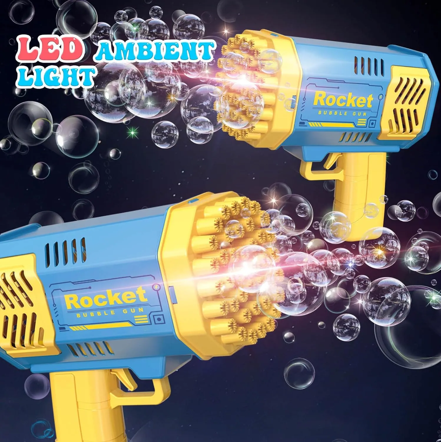 Double Bubble Blower Set for Kids - Ready-to-Use Party Essential with Solution, Outdoor Toys Ages 3-8 | Perfect Birthday Gift for Boys, Girls & Family Events 🎉