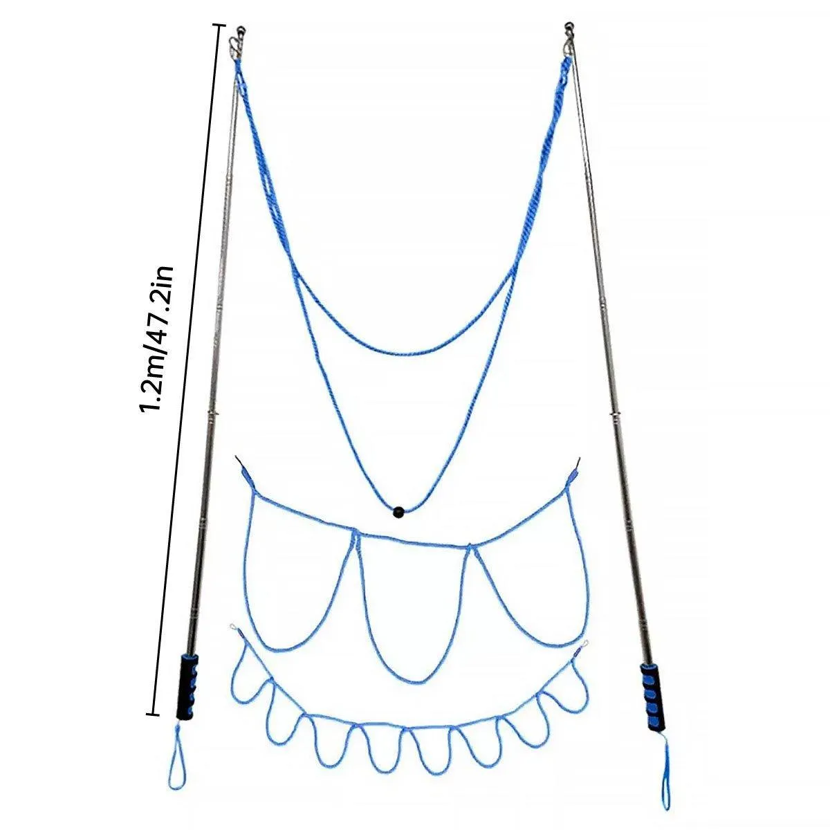 Double Pole Bubble Rope for Giant Bubble Show Outdoor Kids Party Activity