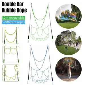 Double Pole Bubble Rope for Giant Bubble Show Outdoor Kids Party Activity