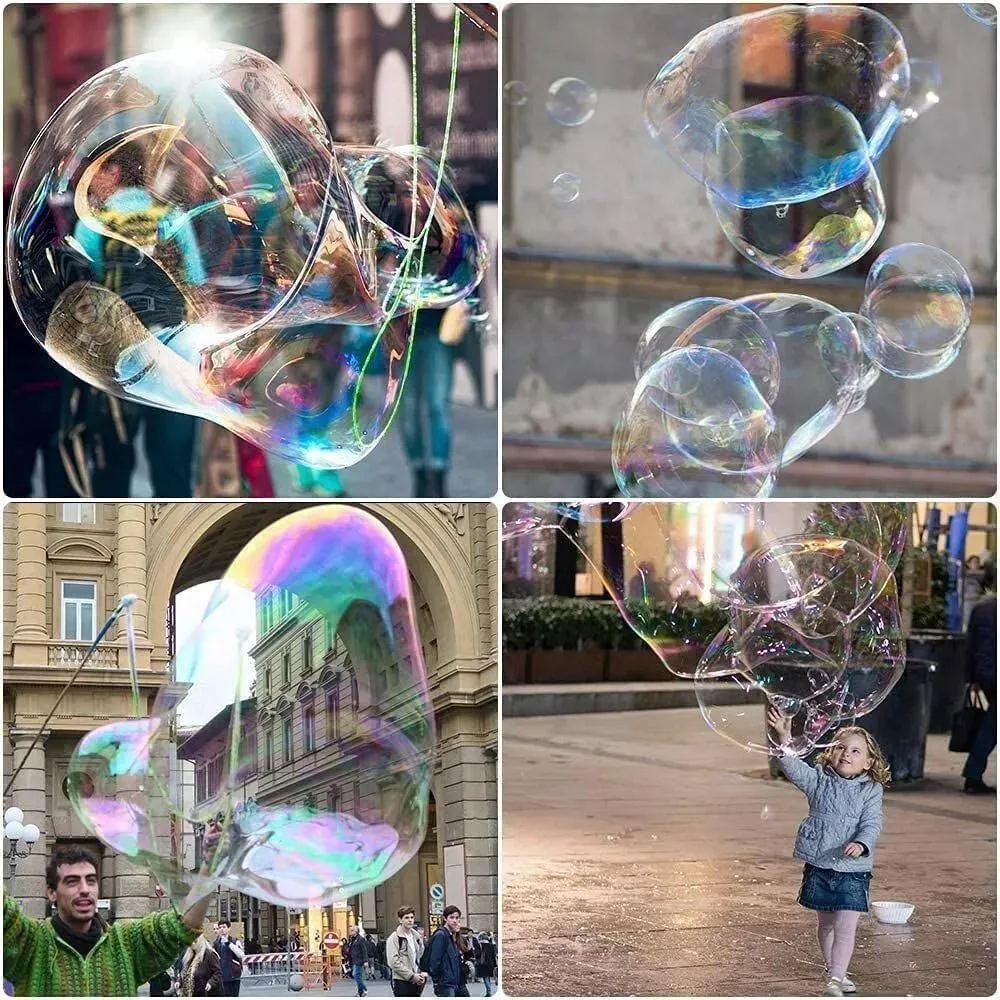 Double Pole Bubble Rope for Giant Bubble Show Outdoor Kids Party Activity