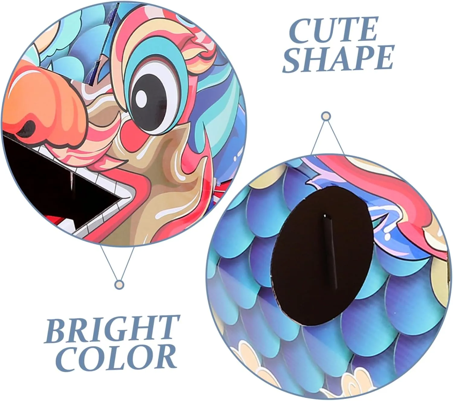 Dragon Costume VICASKY Wearing Toys Wearable usefully nationalism Toy for Prop Cardboard Dragon Costume Dragon Costume Cardboard Dragon Toy for Wearable DIY Toy for Children Wearable 