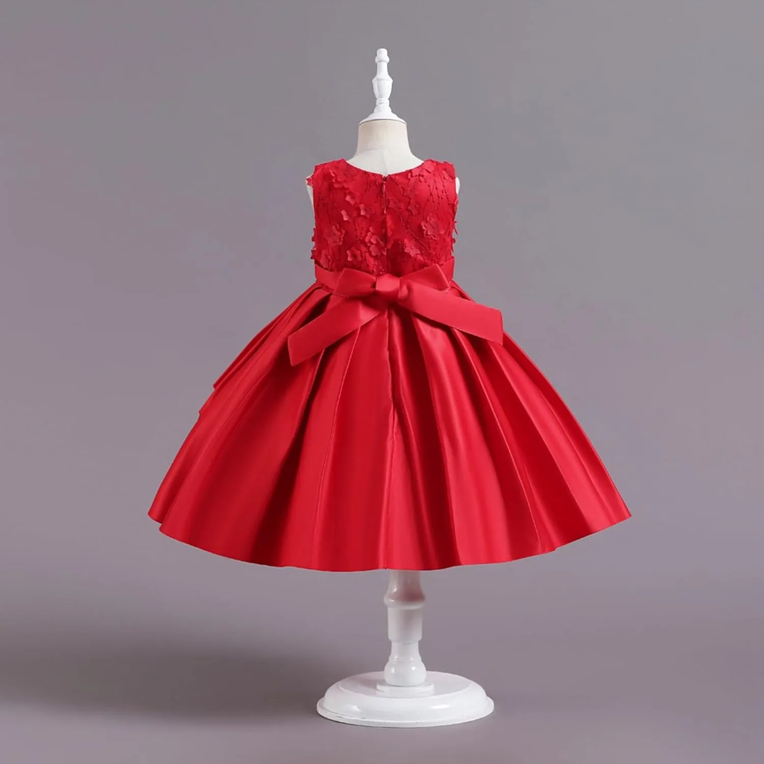 Dress Size 6 Girls Dresses Spring Summer and Autumn Children's Birthday Dress Catwalk succinctly December Tutu Skirt Girls Piano Little Girl 