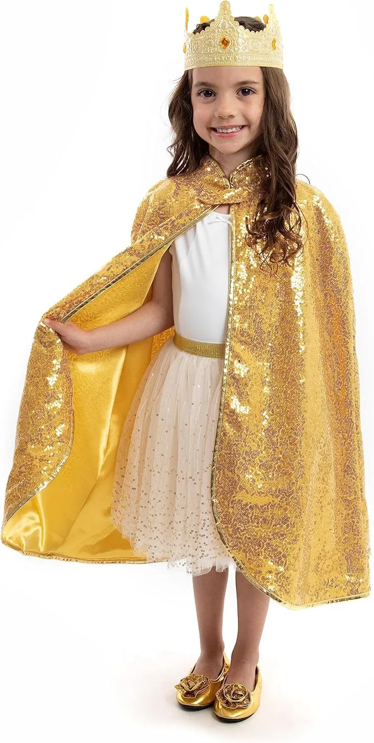 Dress Up with No Glitter Little Adventures Shimmer Cloak Costume Dressup Ages 3-8 Machine Washable Child Pretend skill unhappy Play& Party 