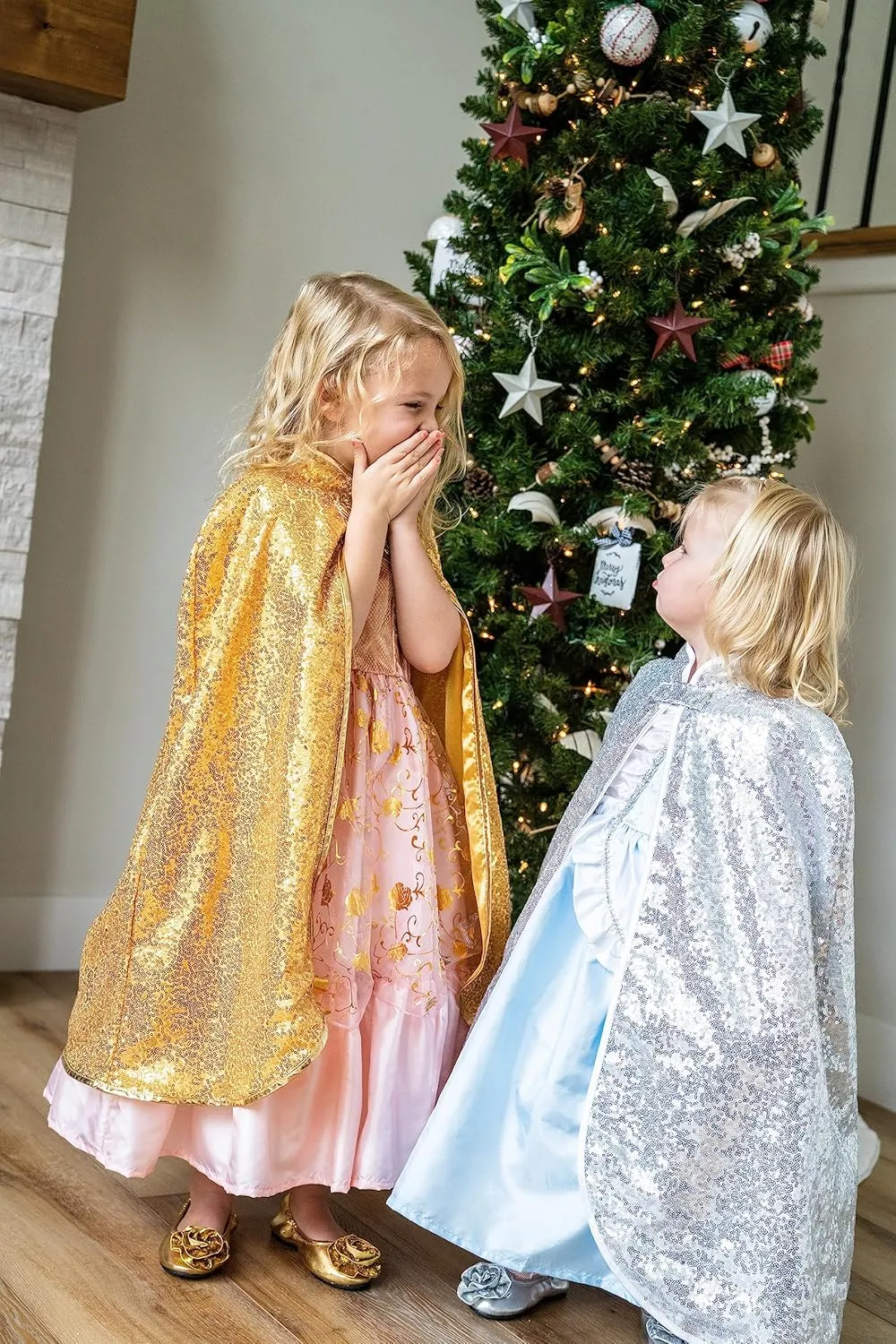 Dress Up with No Glitter Little Adventures Shimmer Cloak Costume Dressup Ages 3-8 Machine Washable Child Pretend skill unhappy Play& Party 