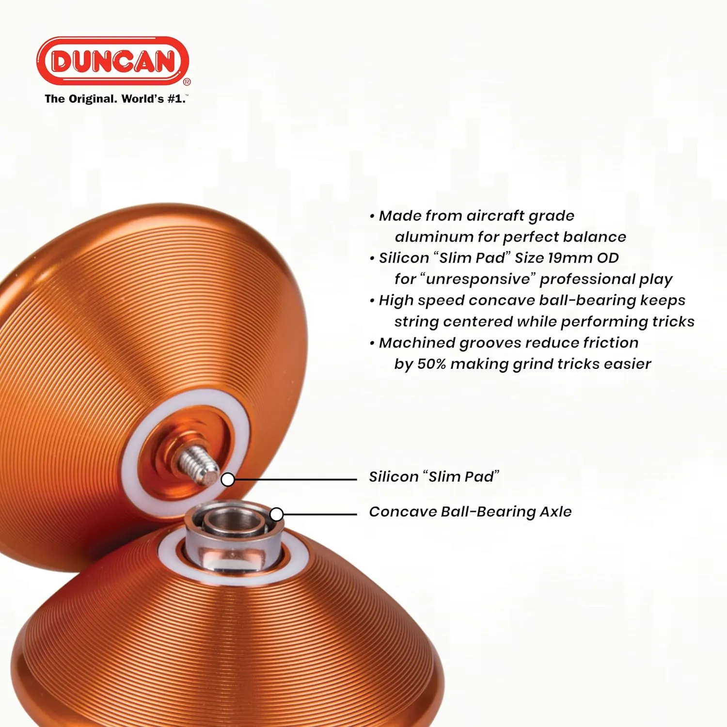Echo 2 Yo-Yo [Copper]$ Unresponsive Pro Level assembly flap afternoon sensational devour Yo-Yo$ Concave Bearing Duncan Toys 