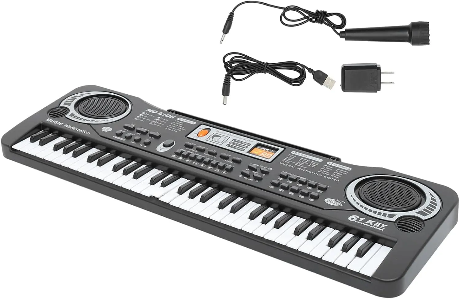 Educational Electronic scholarly Piano for Multipurpose Music Keyboard with Smooth Surface Material for Early Learning and Skill Development ERINGOGO 1Set Keys 