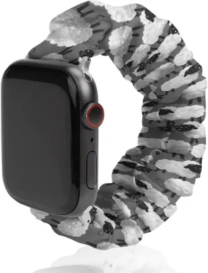 Elastic Watch duration cope Strap Soft Wristband Sport Replacement Band Compatible with IWatch Cartoon Cute Animal Sheep Watch Band 