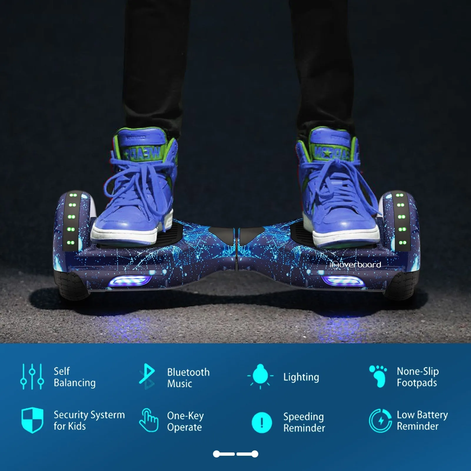 Electric iScooter Hoverboard Skateboard With LED Two Wheels