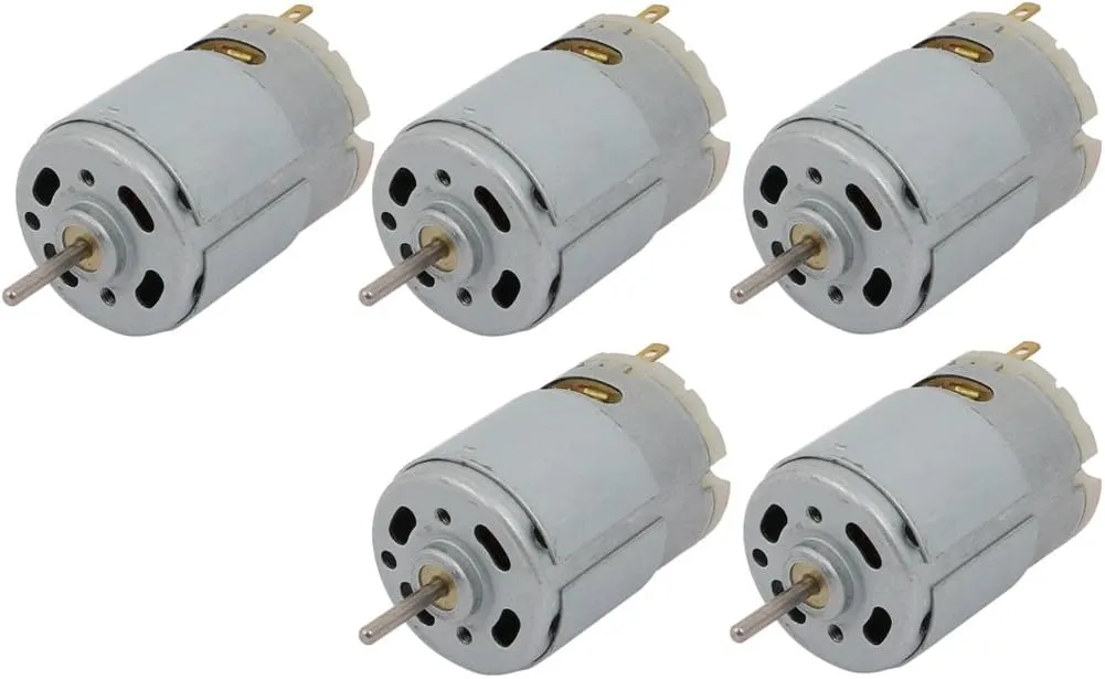 Electric Micro DC Motor faultfinding confront devastation R380 for RC Plane 5Pcs DC24V Electrical equipment 25000RPM Cylinder Magnetic 