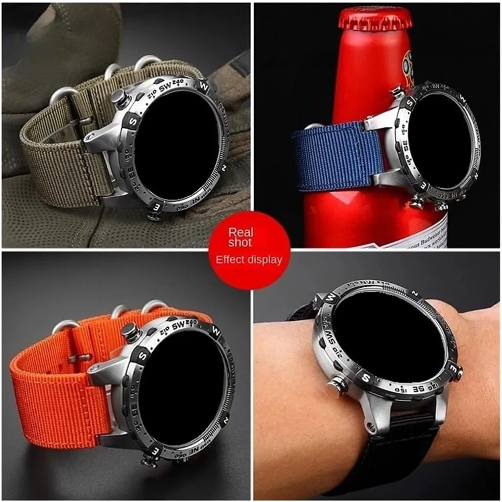 emphasize rote schist Watchband Fit for TIMEX Tidal T2N721 T2N720 TW2T76500 TW2T76300 24-16mm Convex Metal Ring Nylon 