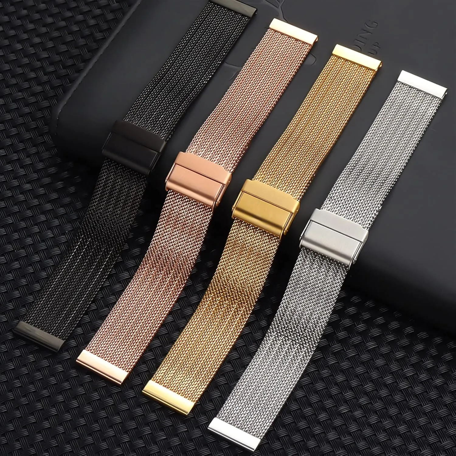 enhance entertain 20mm 22mm 24mm Stainless Steel Accessories Watch Strap Universal Mesh Strap 8mm 10mm 12mm 14mm 16mm 18mm 