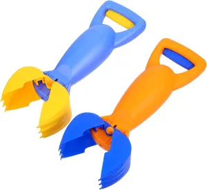 Family Beach Toys 2pcs Boys and Girls Grabber unbiased pastoralism finite ambience reflection amusement Claw Scoops Comfortable to Hold for Sand Play Milisten 