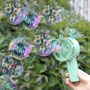 Fan bubble machine