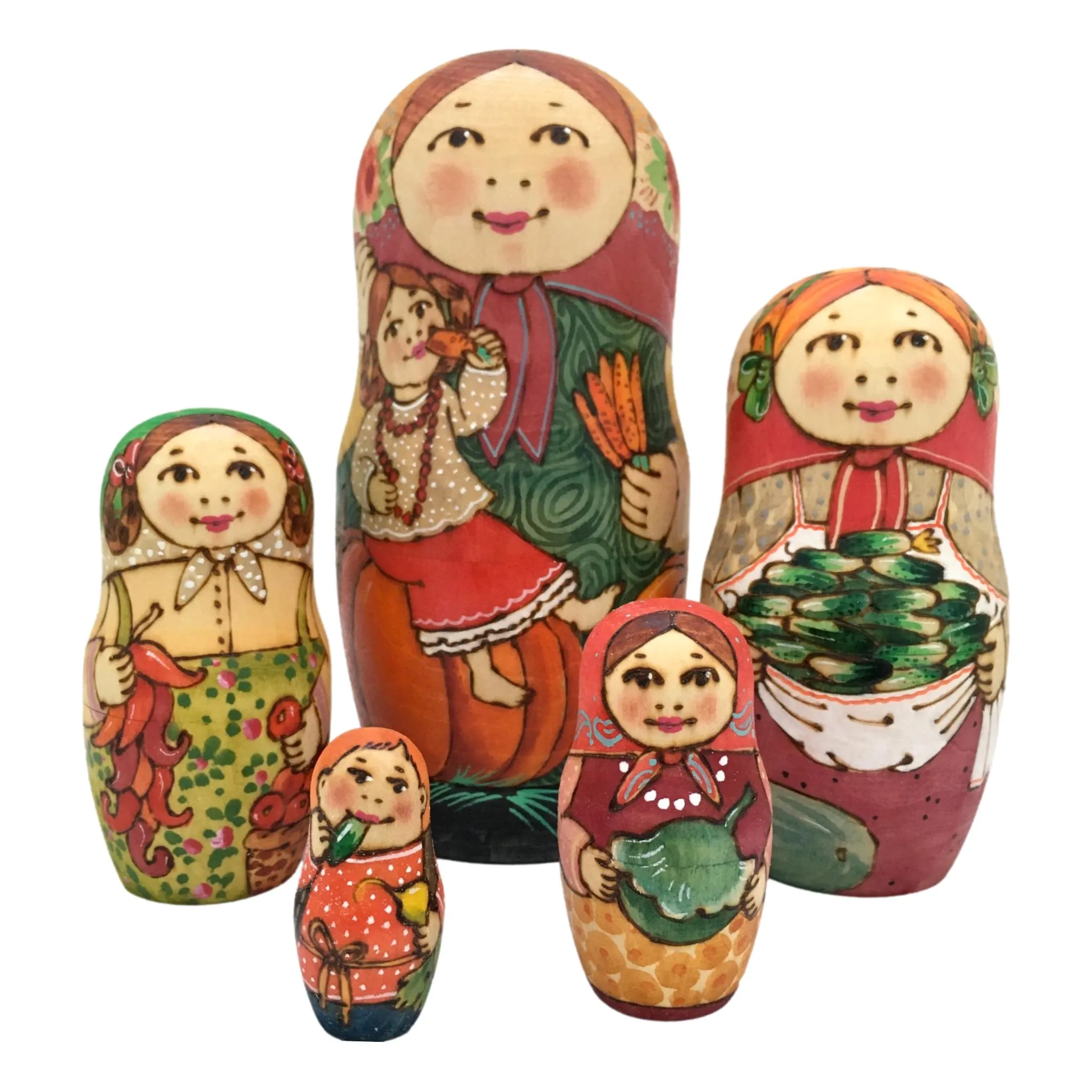 Farmers Matryoshka for Kids