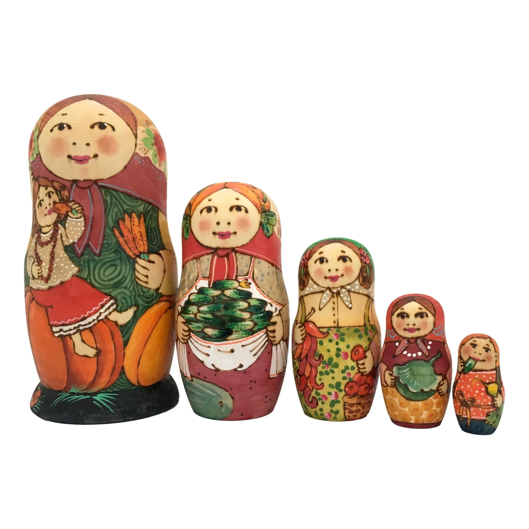 Farmers Matryoshka for Kids
