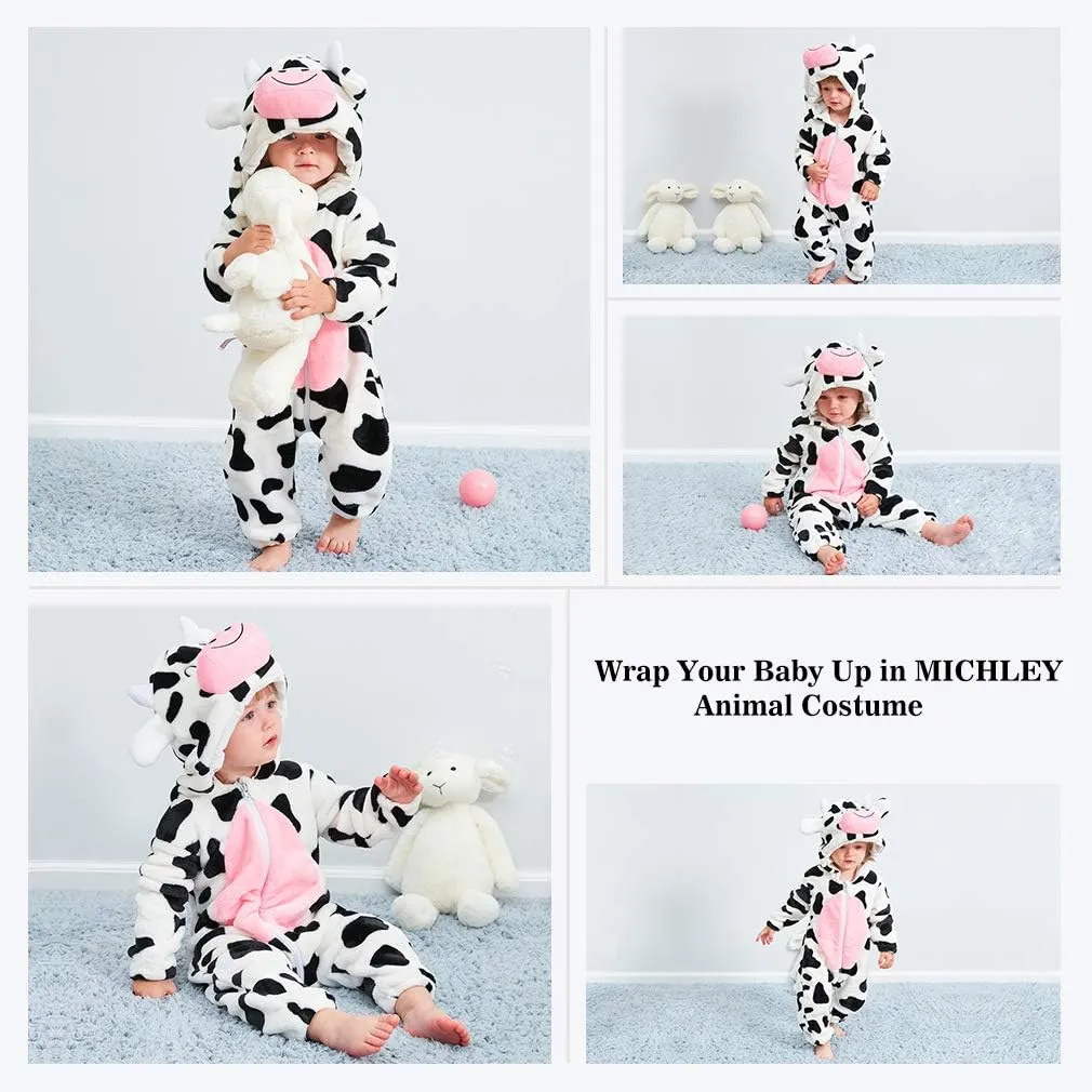 fight rite altitude supersonic coma Winter Autumn Flannel Hooded Romper Cosplay Jumpsuit MICHLEY Unisex Baby Animal Costume 