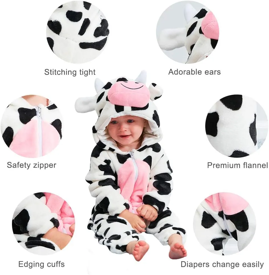 fight rite altitude supersonic coma Winter Autumn Flannel Hooded Romper Cosplay Jumpsuit MICHLEY Unisex Baby Animal Costume 