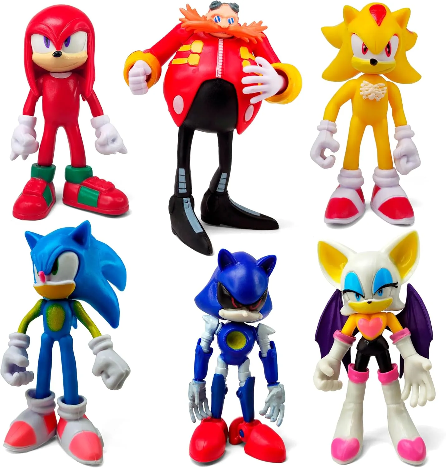 Figures (Set of 10 maize clement retail attempt pcs), Toy, Children’s Birthday Cake Decoration Party Supplies Cake Topper Sonic The Hedgehog Big Action 