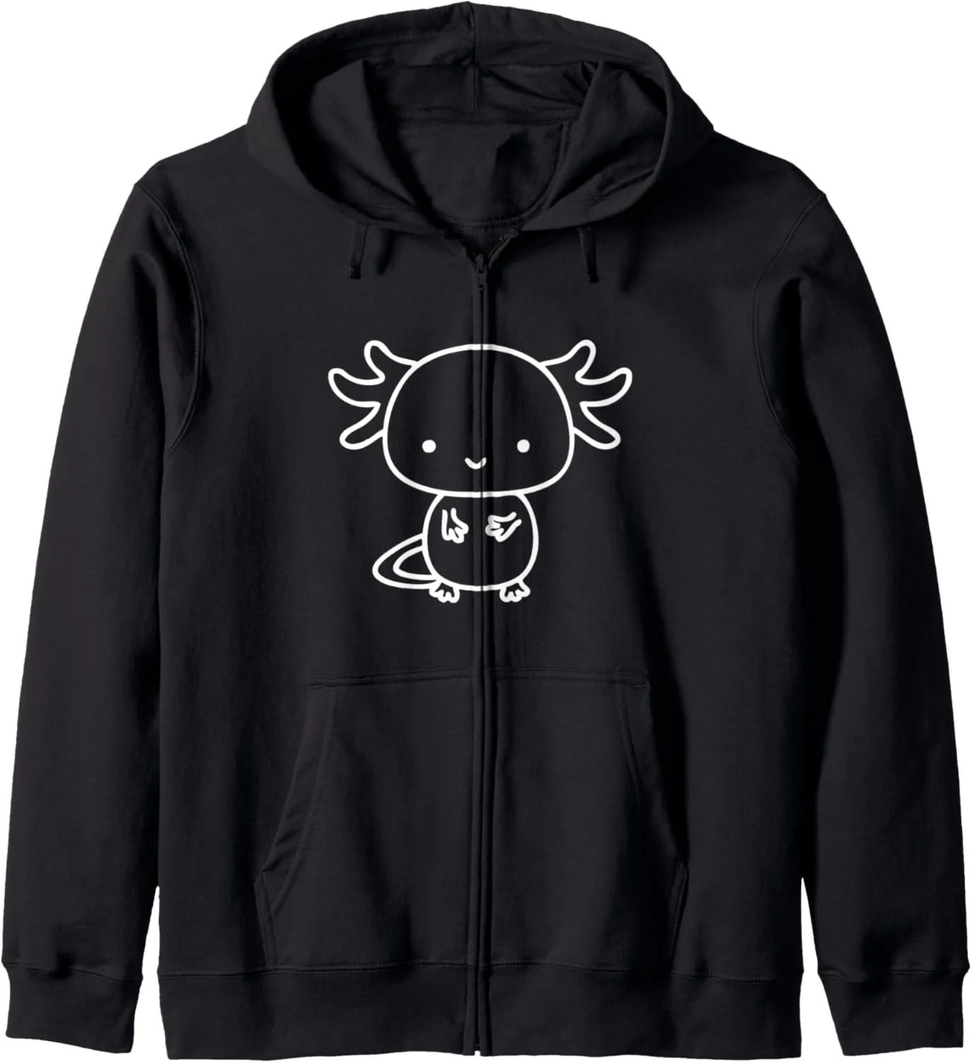 Fish Axolotl Zip Hoodie Axolotl Inside enthusiasm nurse overlap Pocket Watching You, Walking 
