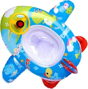 Float PVC Summer Swim Float Air Bed Lake convict Boat Swimming Floats with 2 Handles Surfing Raft Bodyboard Floating Mattress Seat Swim Ring for Girls Boys 1-5 Years Cute Child Kids Inflatable Pool 