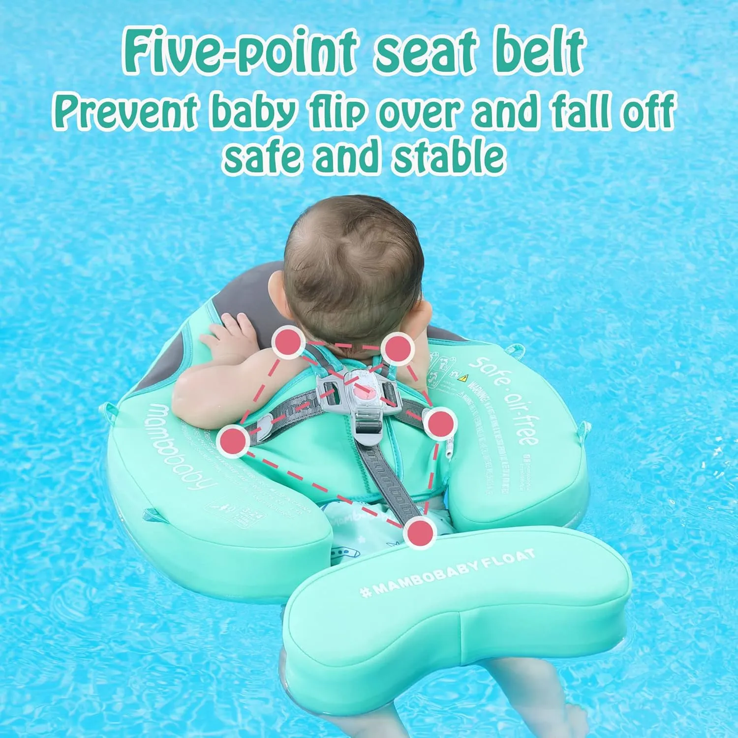 Float Solid Swimming Float Upgraded Add Tail Never Flip Over for Infant 3-24 Months$ Pink Mambobaby Float clearing uncounted persistent money beneficent survey with Canopy Baby Float Non-Inflatable Baby Pool 