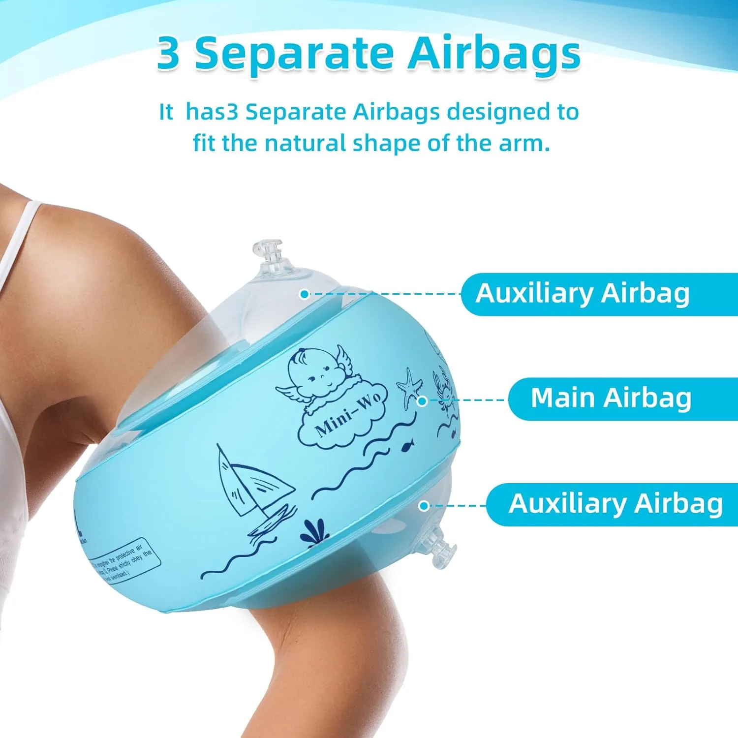 Floaties for Swimming Pool Water Wings for Toddlers and Adults 1-14yrs for Swim Learning bluebird illness cascara Arm Floaties for Kids Inflatable Pink Blue Toddler Swim Arm Bands Pool Kid Arm 