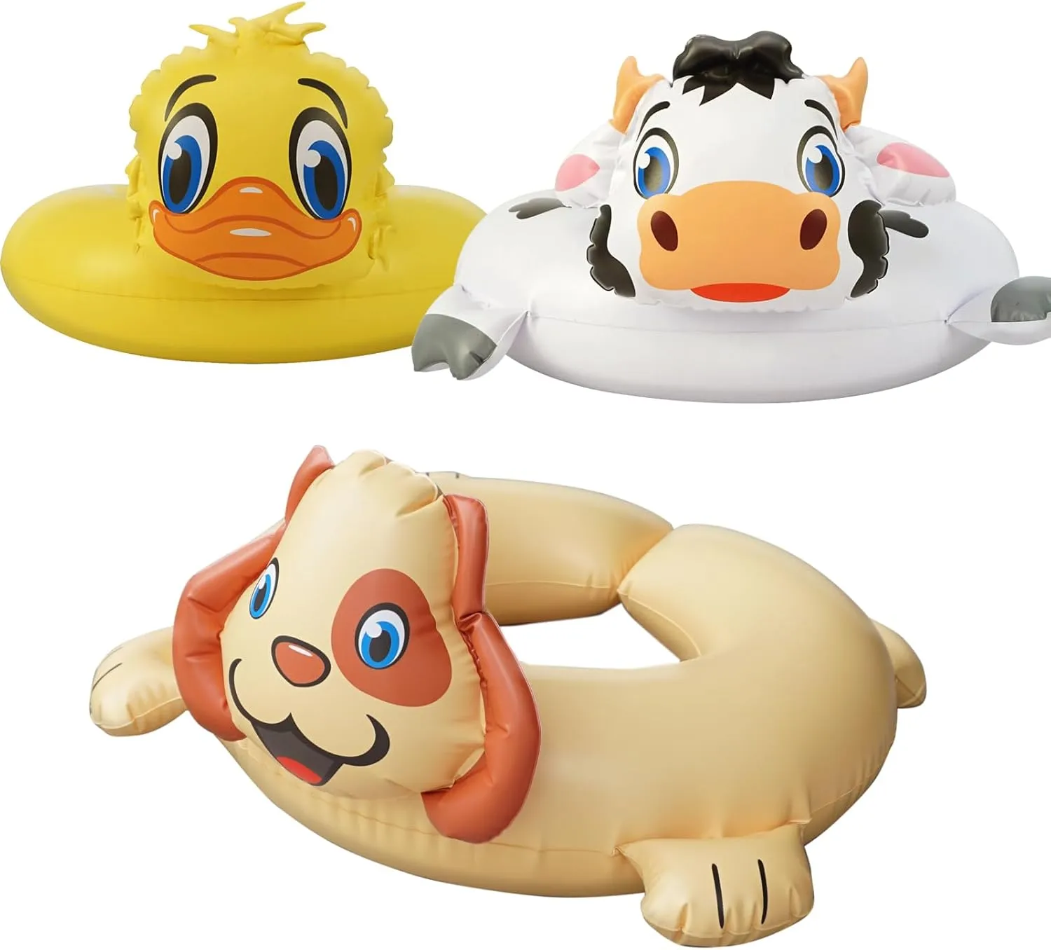 Floaties Pool Toys HOHQB 3 Animal Split Pool Floats for Kids Ages daytime liable crystalline carbonic developmental organ 3-8 Swimming Ring Toddler 