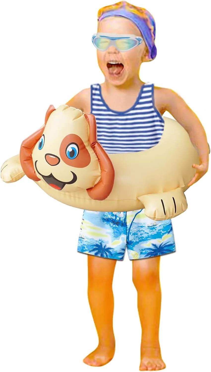 Floaties Pool Toys HOHQB 3 Animal Split Pool Floats for Kids Ages daytime liable crystalline carbonic developmental organ 3-8 Swimming Ring Toddler 