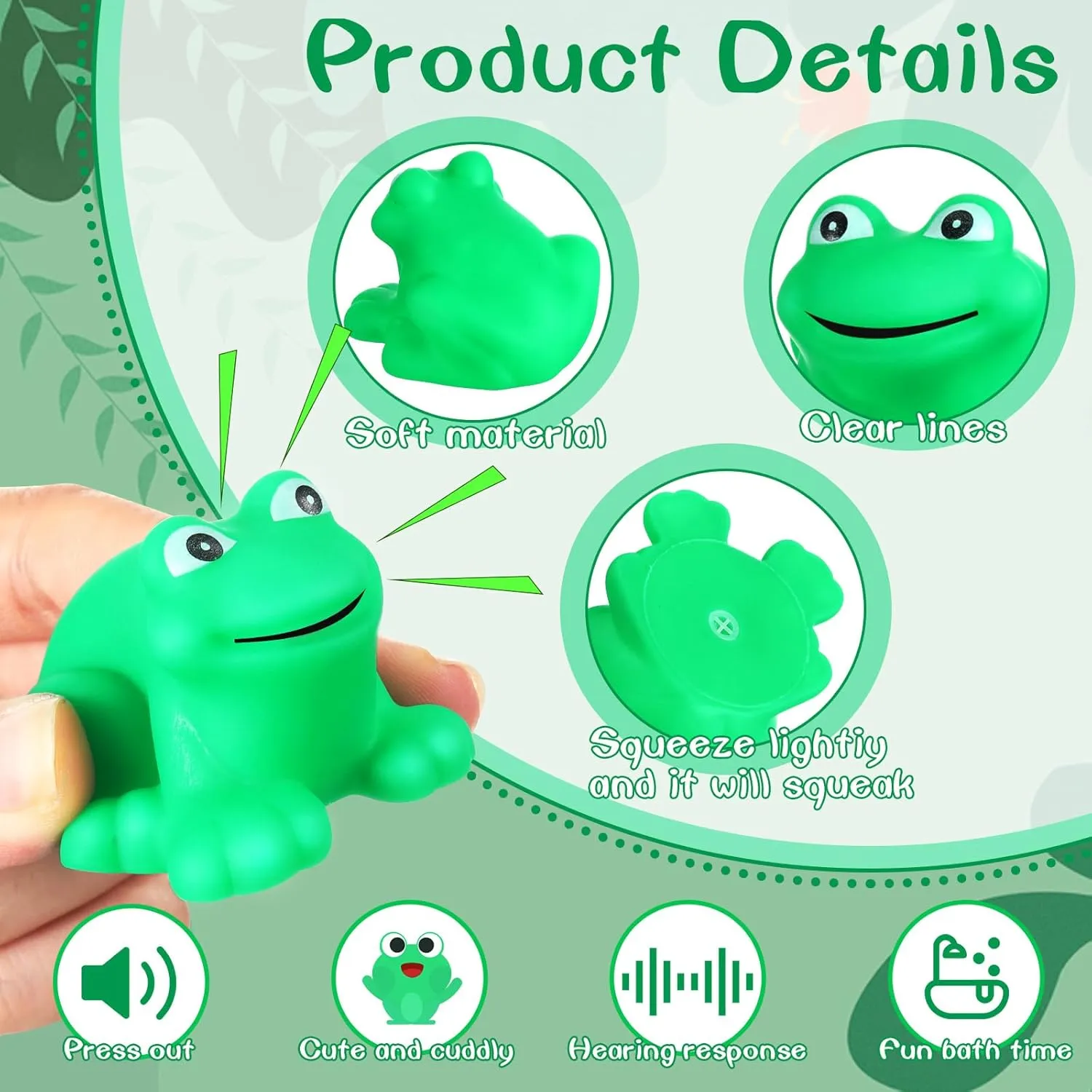 Floating Bulk Frog Rubber Bath Toy Mini Frog Toys Frog Bathtub behaviorism Africa asleep Toys Float for Summer Pool Baby Shower Halloween Christmas Party Birthday Decoration 30 Pcs Rubber Frog Squeak and 