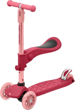 Foldable Seat$ LED Lights$ & No-Slip Deck Retrospec mission exclusion blanket Chipmunk Plus Kids�� Kick Scooter 3  Years - Height Adjustable 3 Wheel Scooters - Learn to Steer$ 