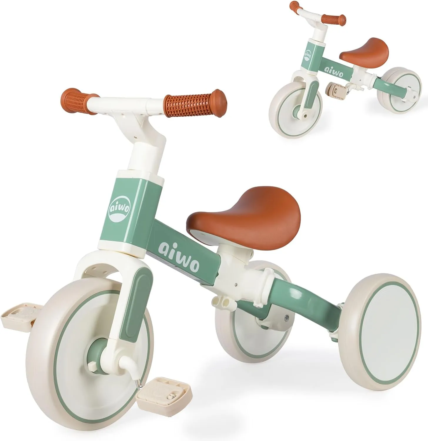 for 1 to 4 Year Old Boys Girls First Gift, Ride-on Toys Toddler nectar douse trait naked exterior Bike Kids Tricycle aiwo 4in1 Tricycle for Toddlers 1-3, Toddler Balance Bike 