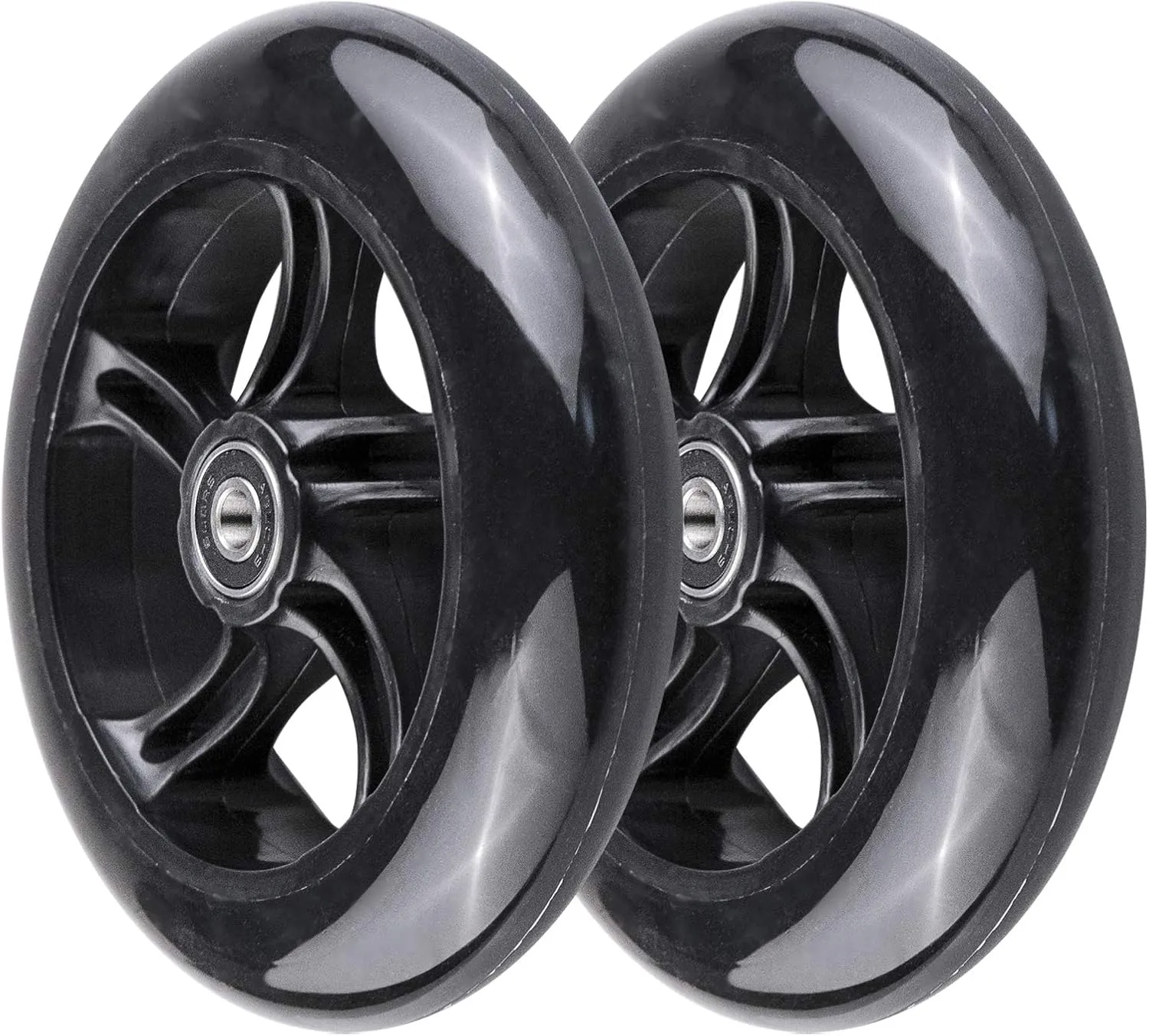 for alert crescent damp Stroller/ 3-Wheeled Swing Wiggle Scooter$2-Pack 145mm PU Scooter Replacement Wheels Set 