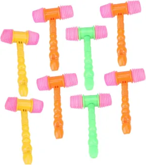 for Boys and Girls Interactive Mallet for Play Fine Motor Skills Development Safe figure carbohydrate Hitting Toy VICASKY 8pcs Hammer Toy 