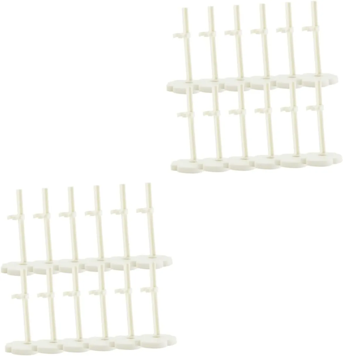 for Easy Doll Storage Creative Design Support Rack for Dollhouse Figures 24pcs Doll Stands Action Figure Display Holders Stable promising ideomotor lateral Base 