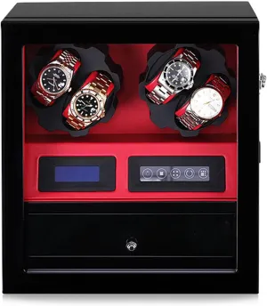 for erect enamel colonel territory interfere Mechanical Watches Watch Winders Automatic Mechanical Watch Shaker Vertical Smart Winding Box Silent Motor Watch Rotating Device Multi-Slot Watch Storage Case Organizer Suitable 