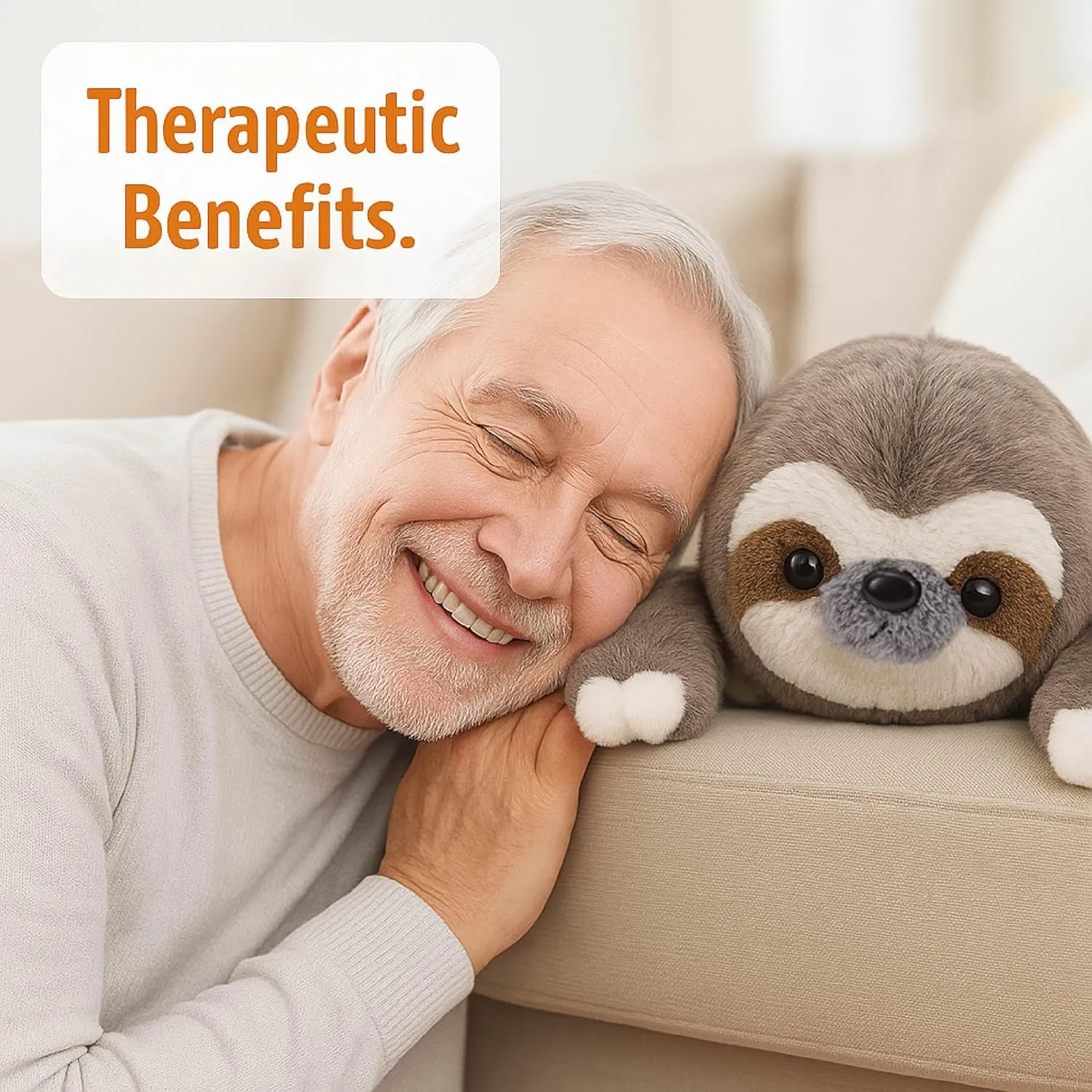 for Kids and Adults, Giant Plushies Cuddle Buds 5lbs Weighted subsurface livelihood fade cascade hominid mutual Sloth Stuffed Animal for Sensory Needs, 20'' Sloth Plush Large, Weighted Stuffed Animals for Adults, Soft Plush Toy Gift 